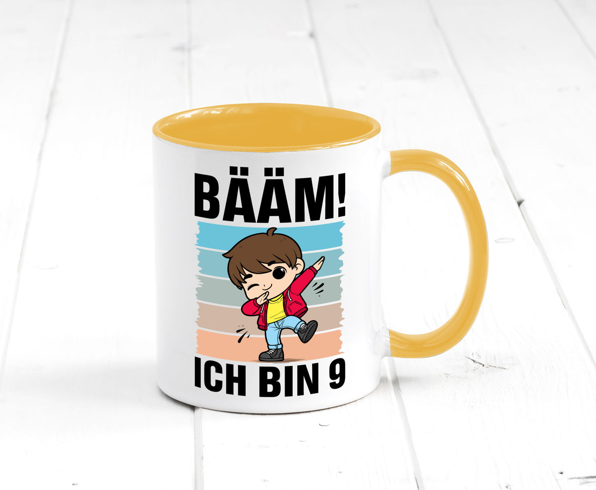 9. Geburtstag | Ich bin 9 Jahre Bäääm Dabbing Kind lustig Geschenkidee Geschenk Tasse