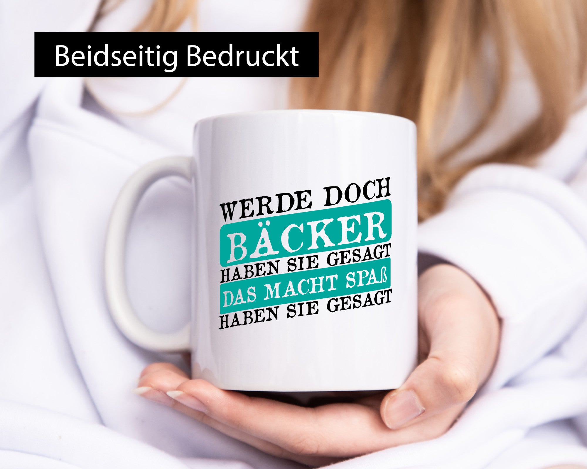 Werde Bäcker haben sie gesagt das macht spaß Geschenk Humor Geschenkidee