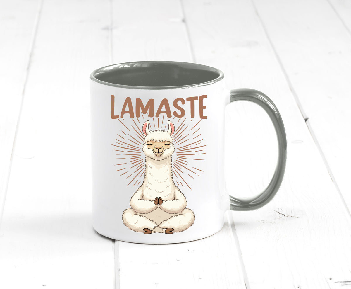 Lamaste | Lama Namaste lustiger Spruch Geschenk Humor Geschenkidee Tasse