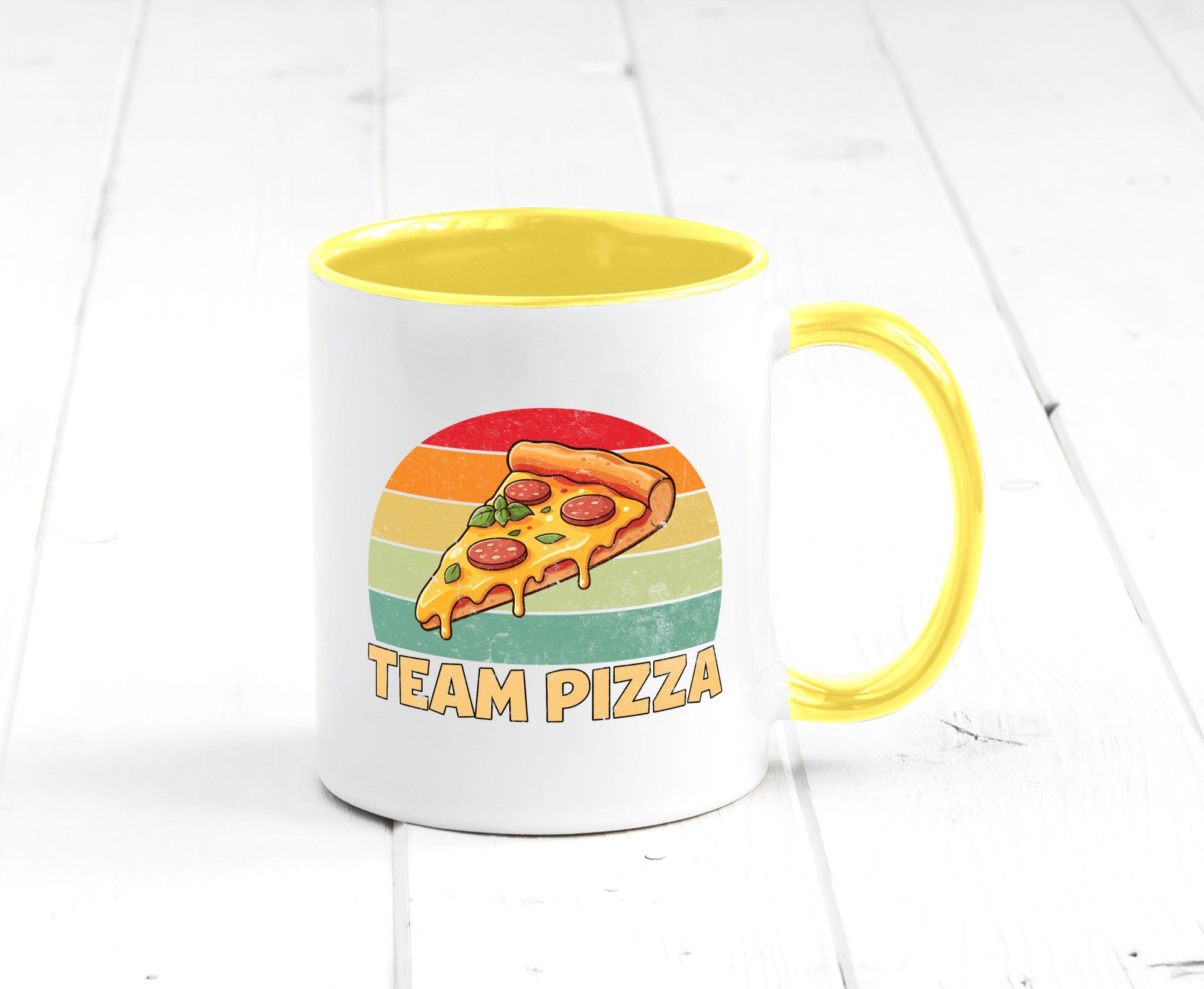 Team Pizza | Pizzaliebhaber Lover v2 Geschenkidee Humor Tasse