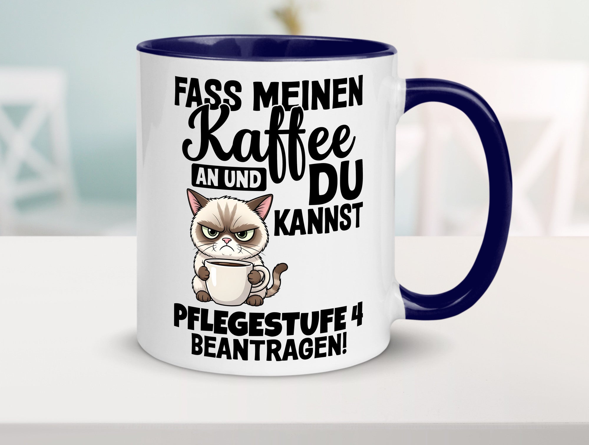 Fass meinen Kaffee an | Pflegestufe 4 Krankenschwester v3 Geschenkidee Humor