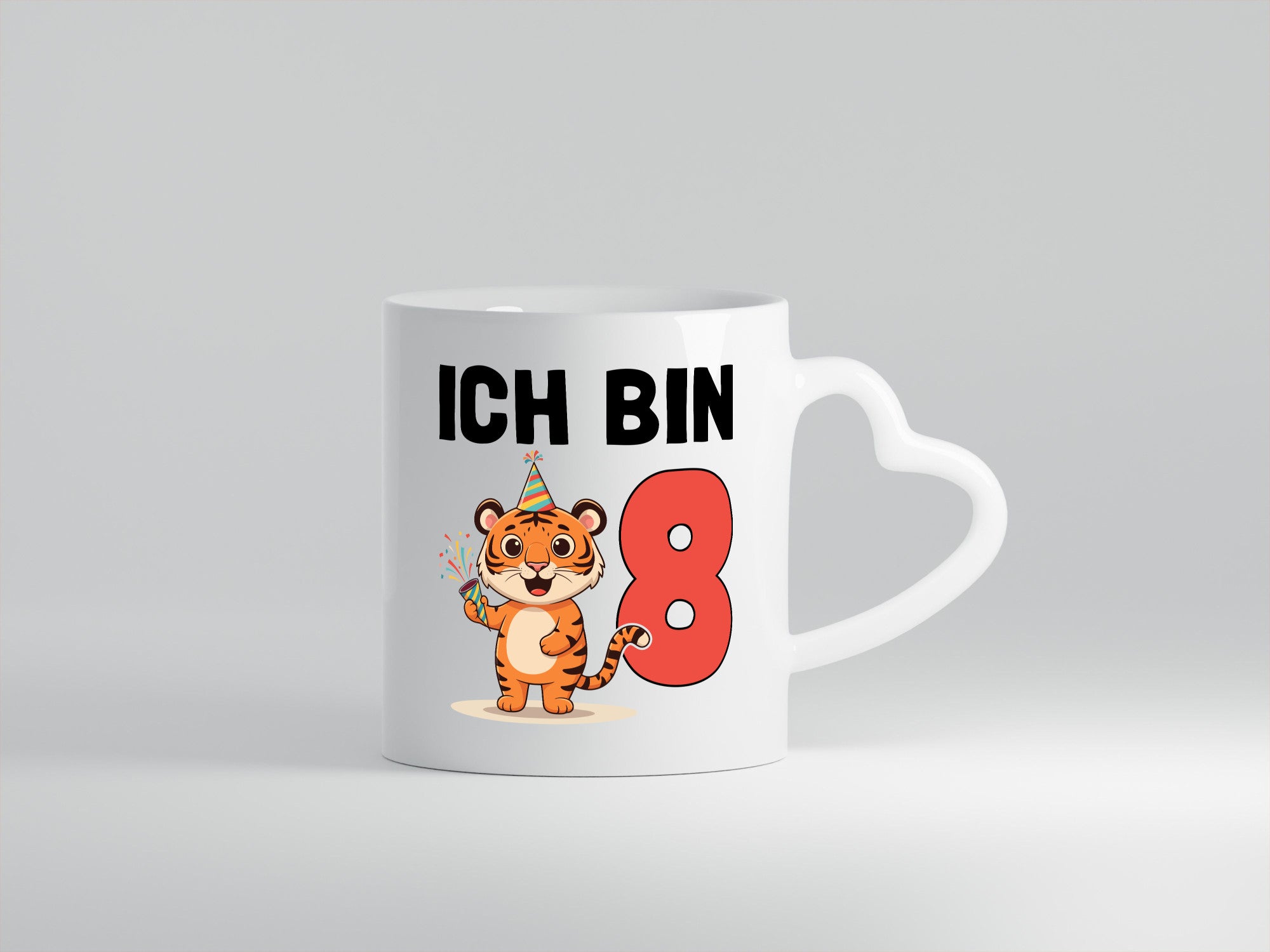 8. Geburtstag | 8 Jahre Tiger Geschenkidee Humor Tasse