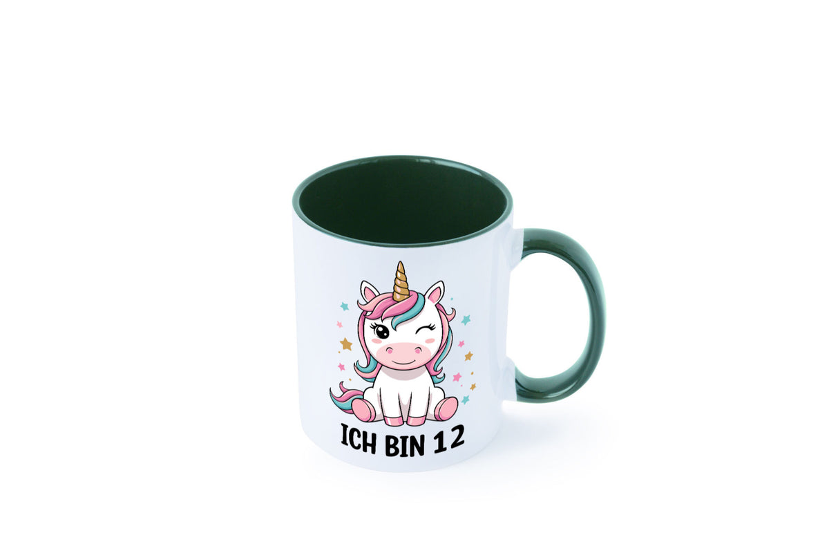 12. Geburtstag | 12 Jahre Einhorn Mädchen lustig Geschenkidee Geschenk Tasse