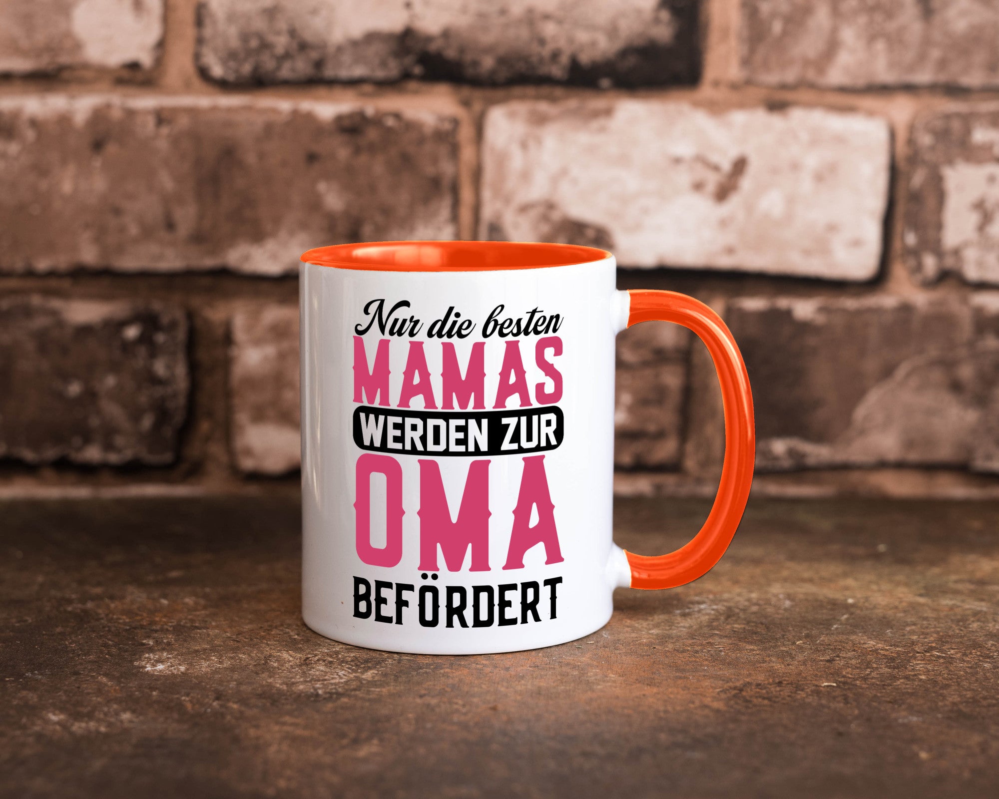 Beste Mama wird zur Oma befördert | Großmutter lustiger Spruch Geschenk Familie