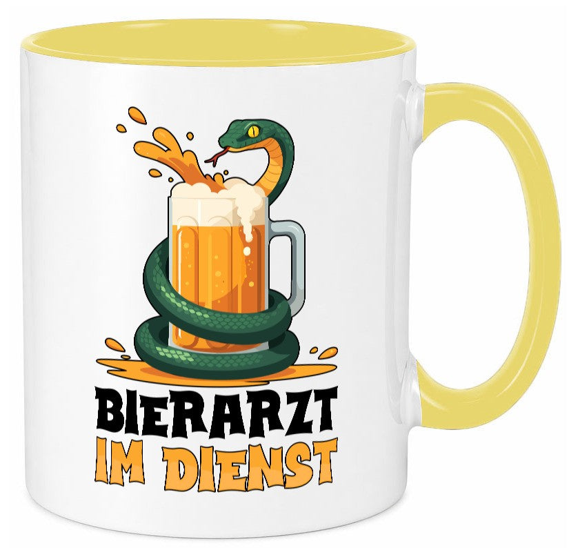 Bierarzt im Dienst | Tierarzt Arzt Geschenk Tierliebhaber Humor lustiger Spruch Tasse