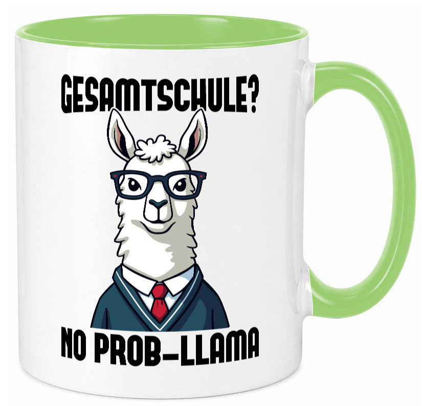 Gesammtschule | no prob-llama Einschuldung Humor Geschenkidee Tasse