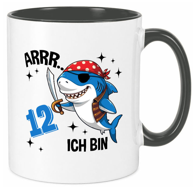 12. Geburtstag | 12 Jahre Arr Pirat Hai Piraten Geschenk Geschenkidee lustiger
