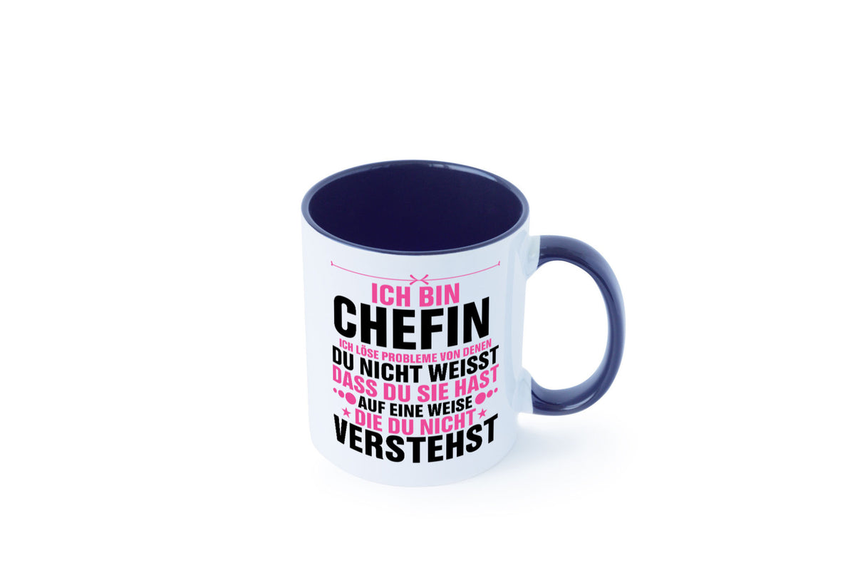 Löse Probleme: Chefin | Führungskraft Vorgesetzte lustiger Spruch Geschenk Tasse