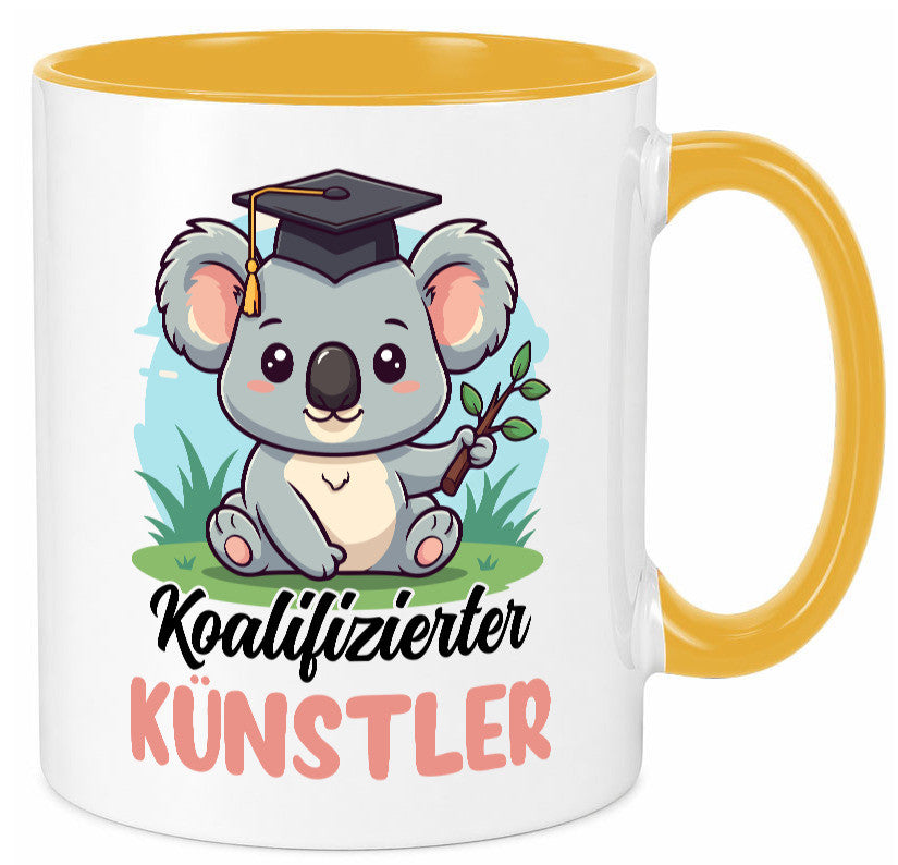 Koalifizierter Künstler | Kunst Humor Geschenkidee Tasse
