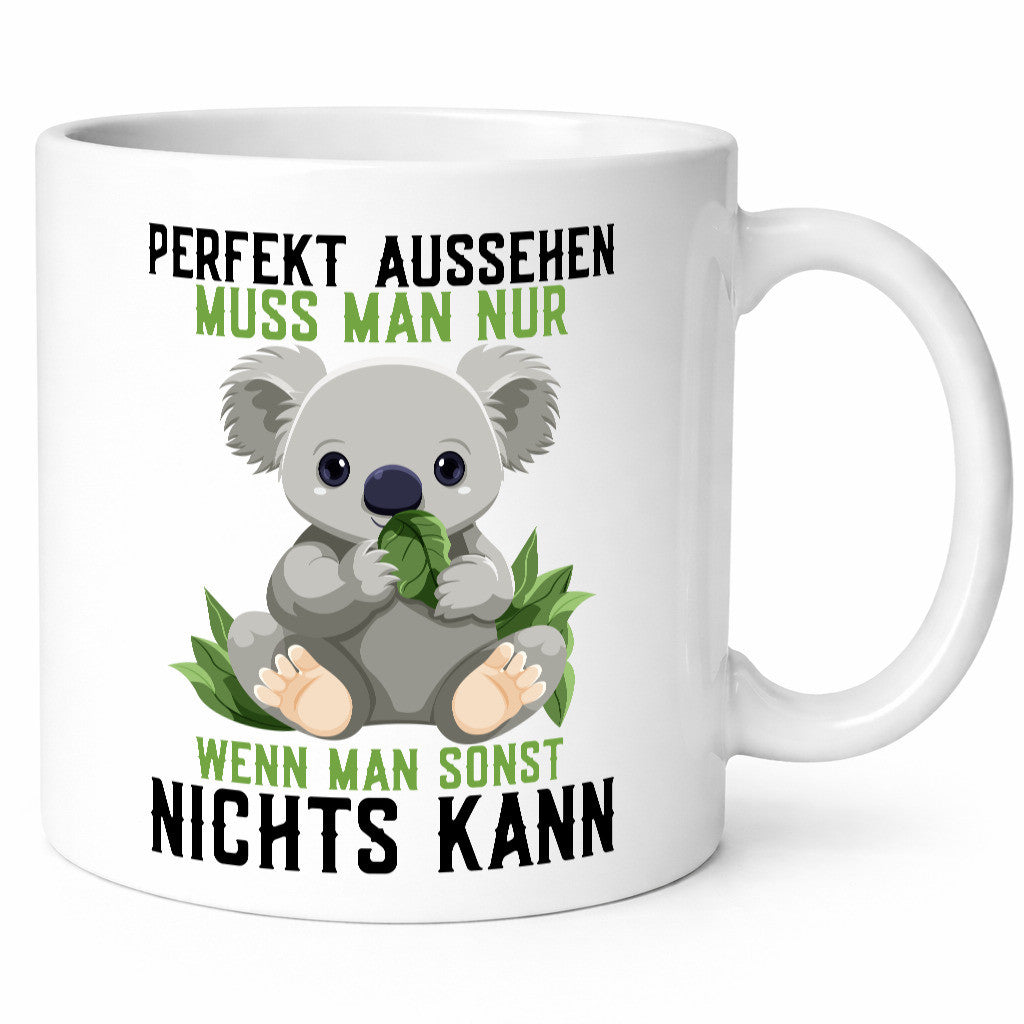 Perfektes Aussehen | Kompetente, süße Koala-Frauen – Lustige Geschenkidee mit Humor