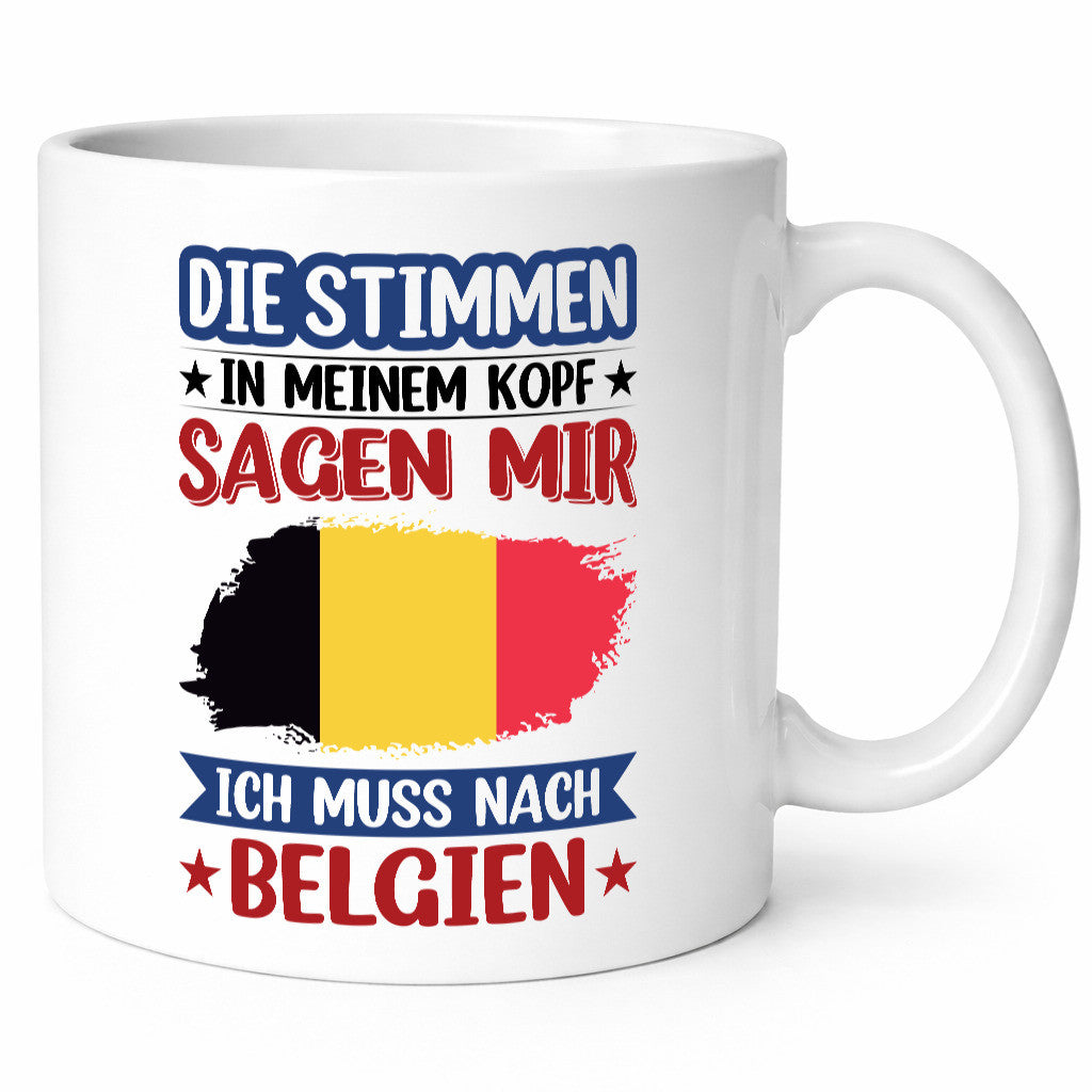 Belgien | Urlaub Stimmen in meinem Kopf Traumland lustiger Spruch Geschenk