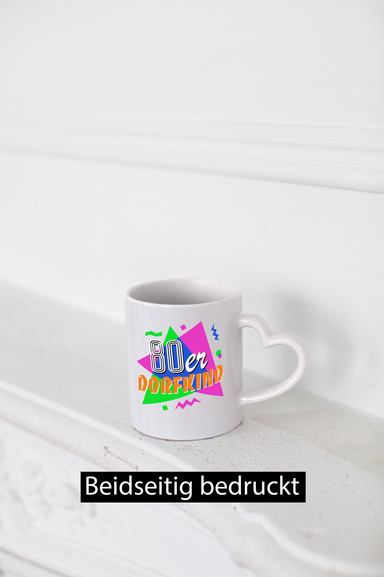80er Dorfkind - Jahre bunt + verrückt lustig Humor Geschenkidee Geschenk Tasse