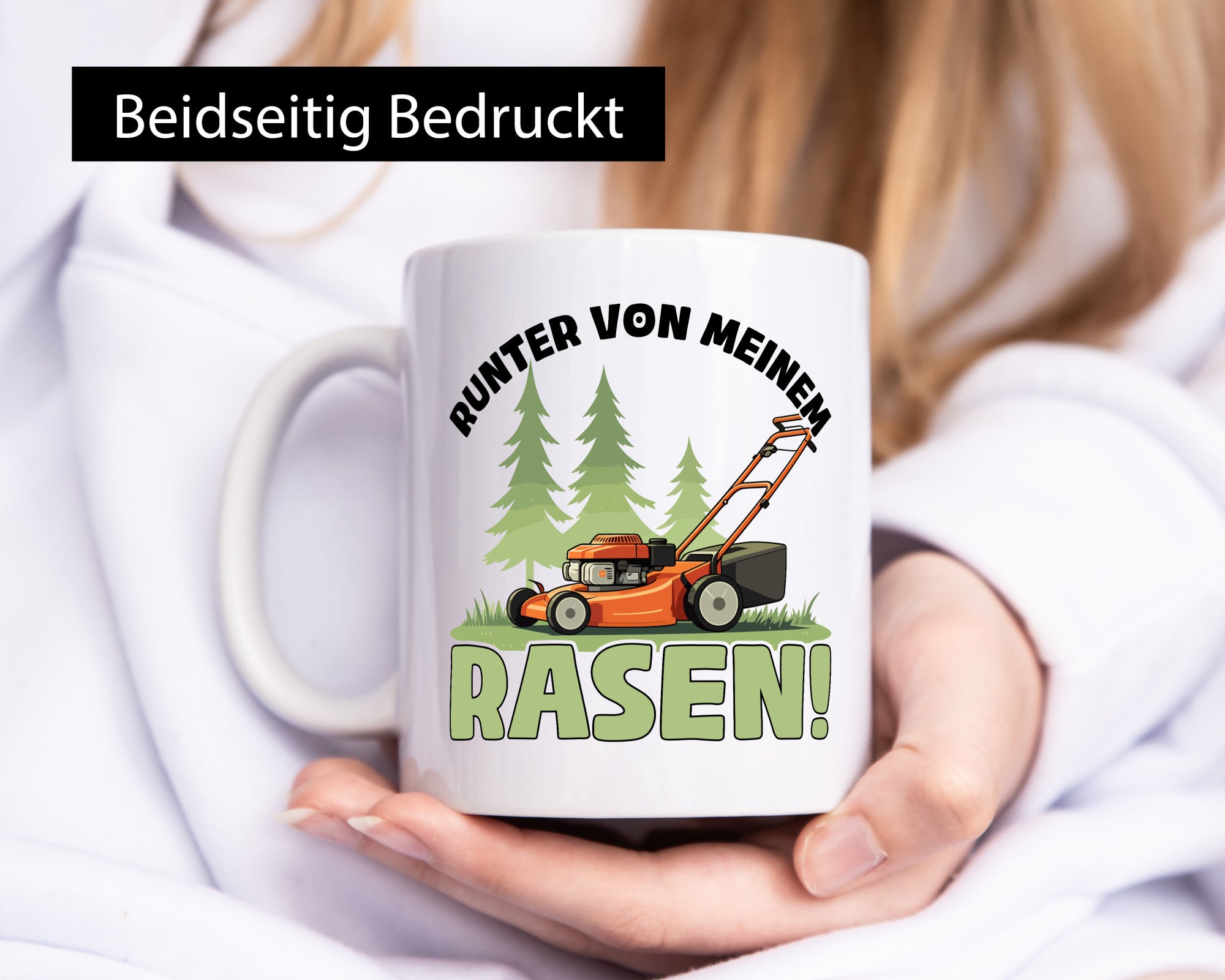 Runter von meinem Rasen | Garten Rasenmäher v2 lustig Humor Geschenkidee