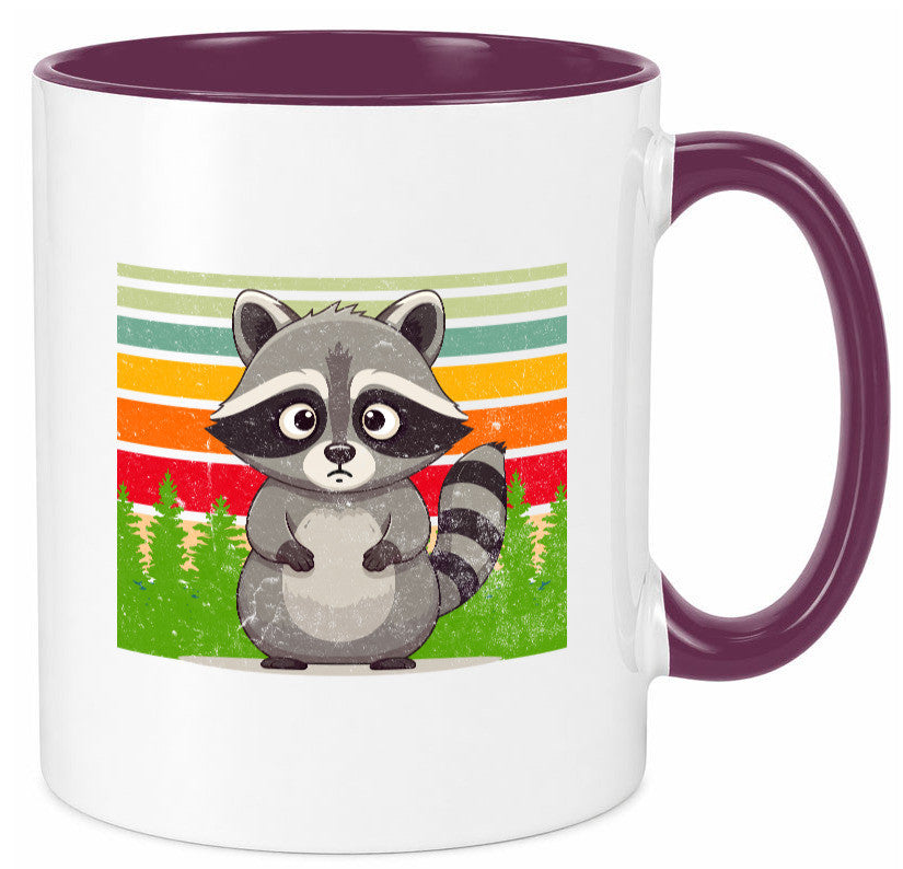 Waschbär | Vintage v2 lustiger Spruch Geschenk Humor Geschenkidee Tasse