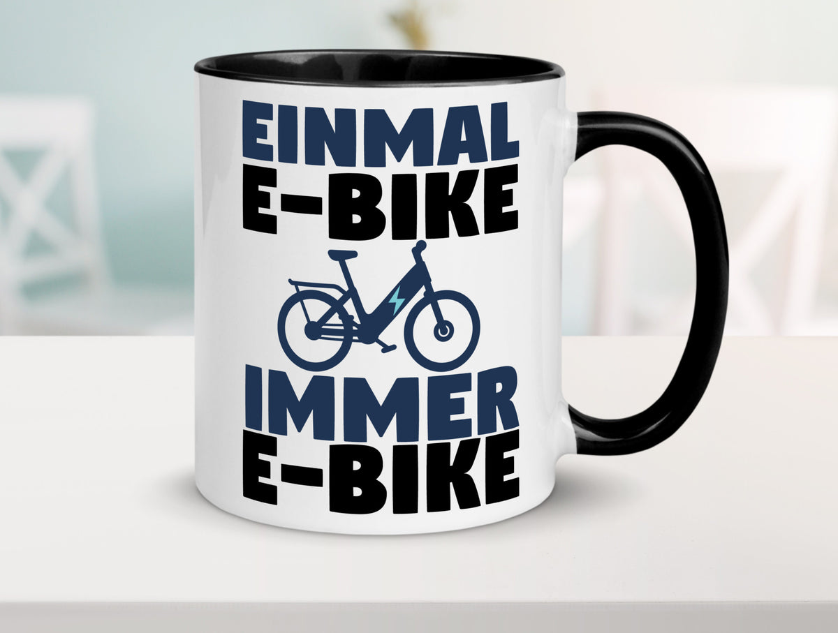 E-Bike Fahrer | Radfahrer Tasse Fahrrad Elektrorad lustiger Spruch Geschenk