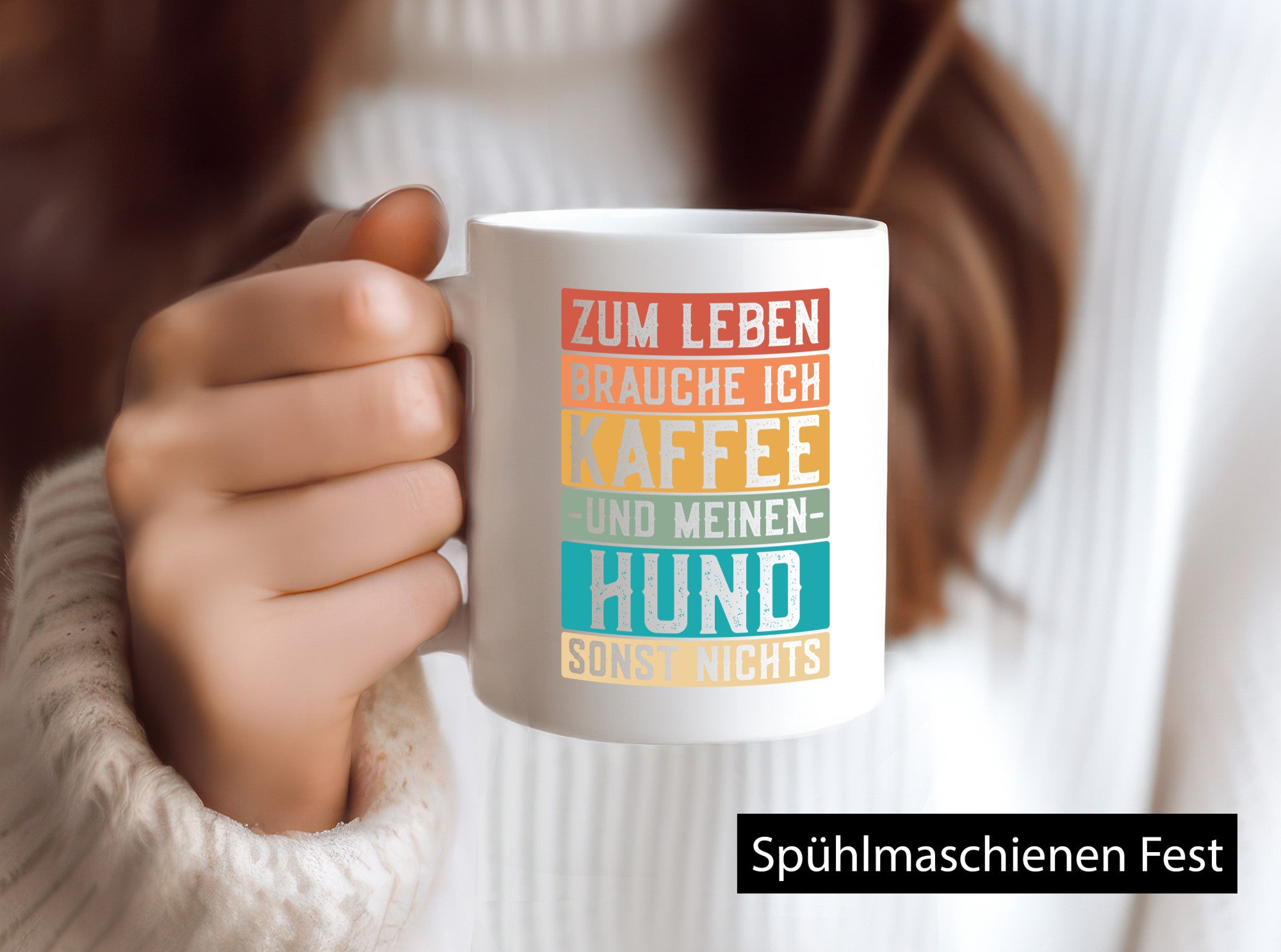 Zum leben brauche ich Kaffee und meinen Hund sonst nichts. lustiger Spruch