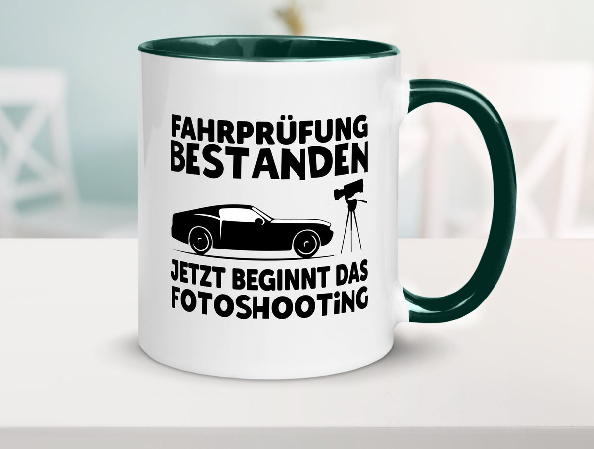 Fahrprüfung bestanden | Autofahren Führerschein Geschenk Humor Geschenkidee Tasse