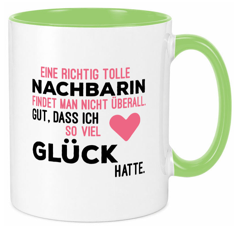 Tolle Nachbarin | Freundschaft gute Nachbarschaft Humor Geschenkidee Tasse