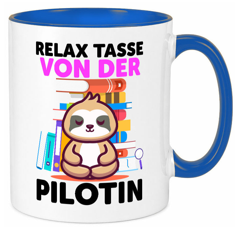 Relax Tasse: Pilotin | Definition Piloten lustiger Spruch Geschenk Humor