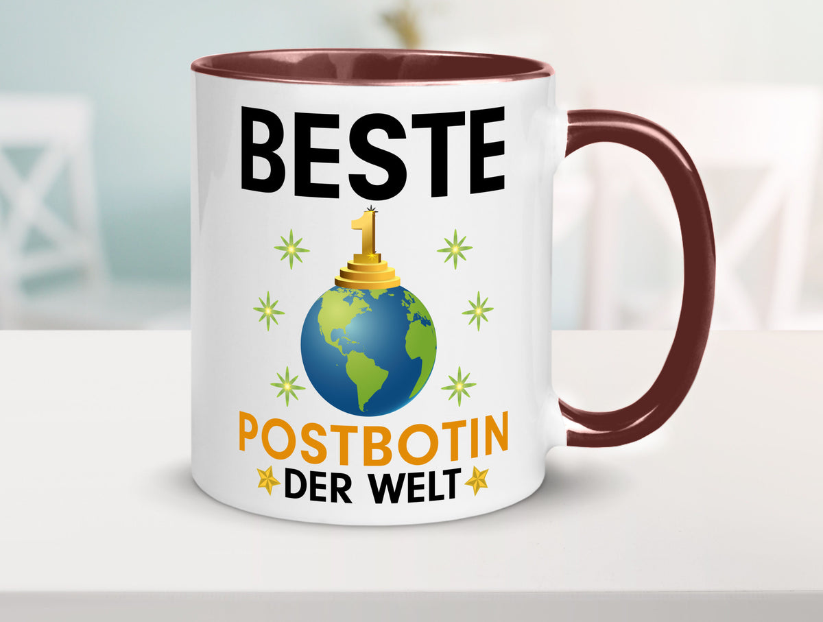 Welt Beste Postbotin | Beruf Post Briefträger Humor Arbeit Kollegen Büro Tasse