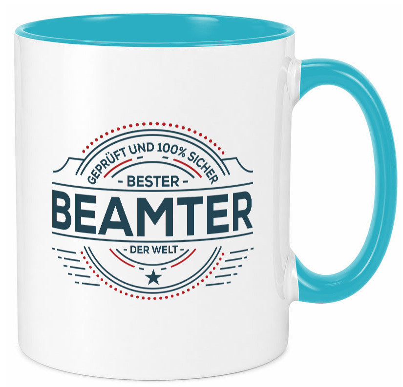 Geprüft und sicher: Beamter | Verbeamtung Dienst Humor Geschenkidee Tasse