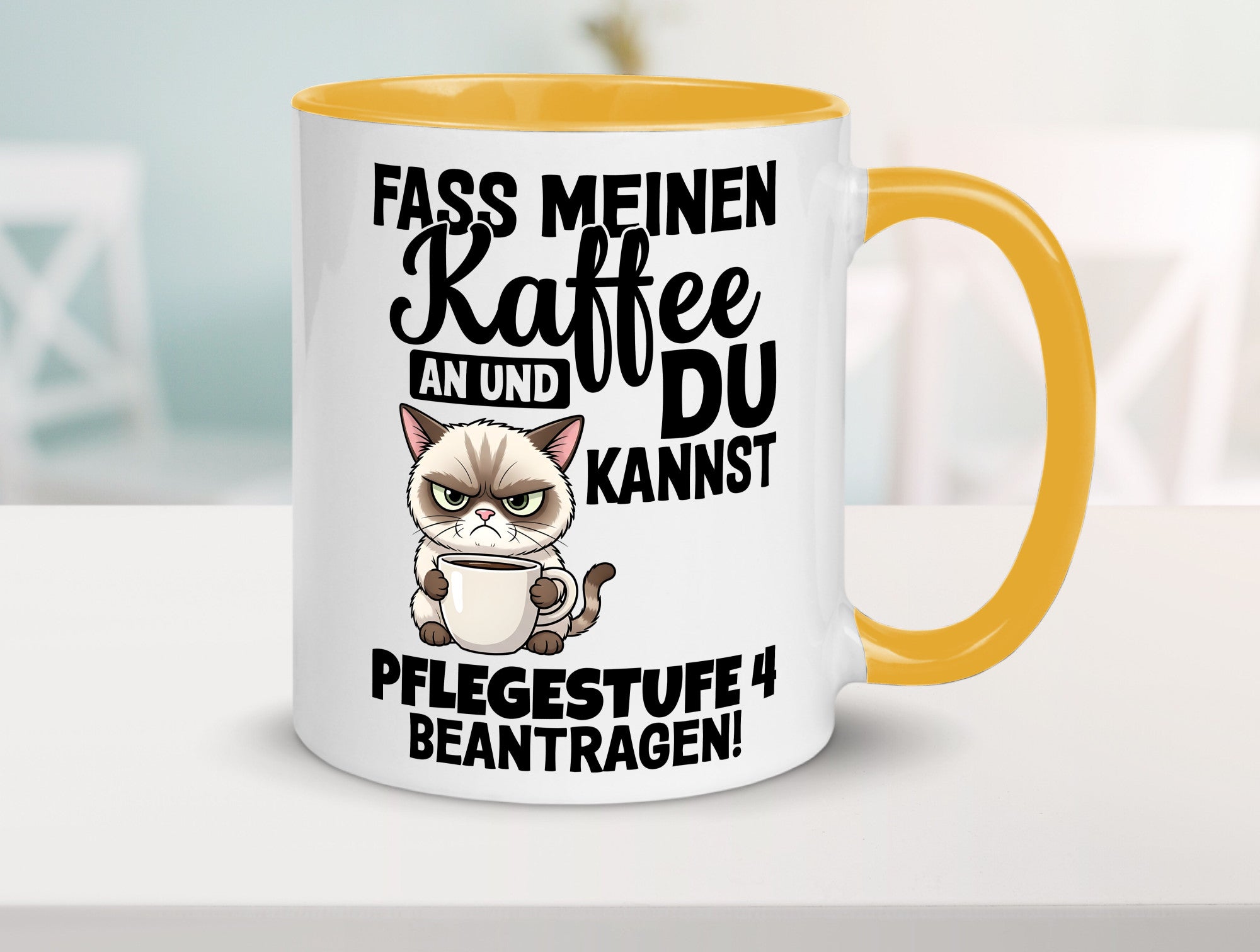 Fass meinen Kaffee an | Pflegestufe 4 Krankenschwester v3 Geschenkidee Humor