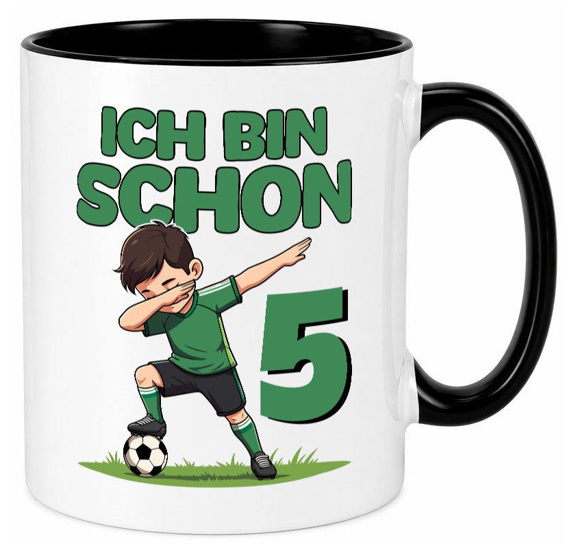 5. Geburtstag | 5 Jahre Fußballer lustiger Spruch Geschenk Geschenkidee Tasse