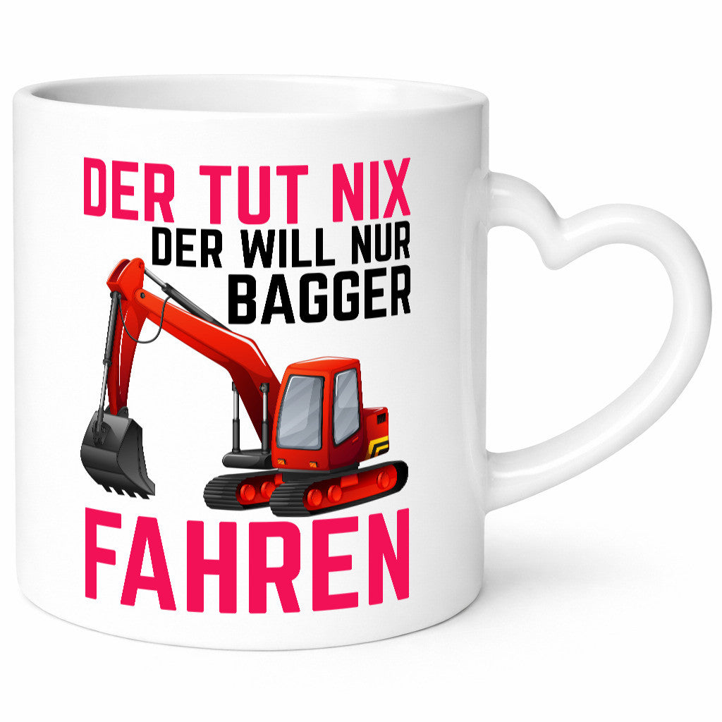 Der tut nix | Bagger fahren Bauarbeiter Baustelle Humor Arbeit Kollegen Büro