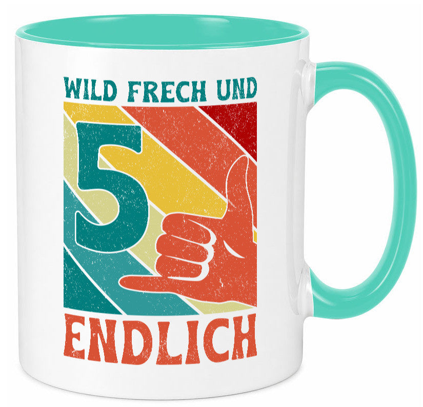5. Geburtstag | 5 Jahre Wild und Frech Geschenk Geschenkidee lustiger Spruch