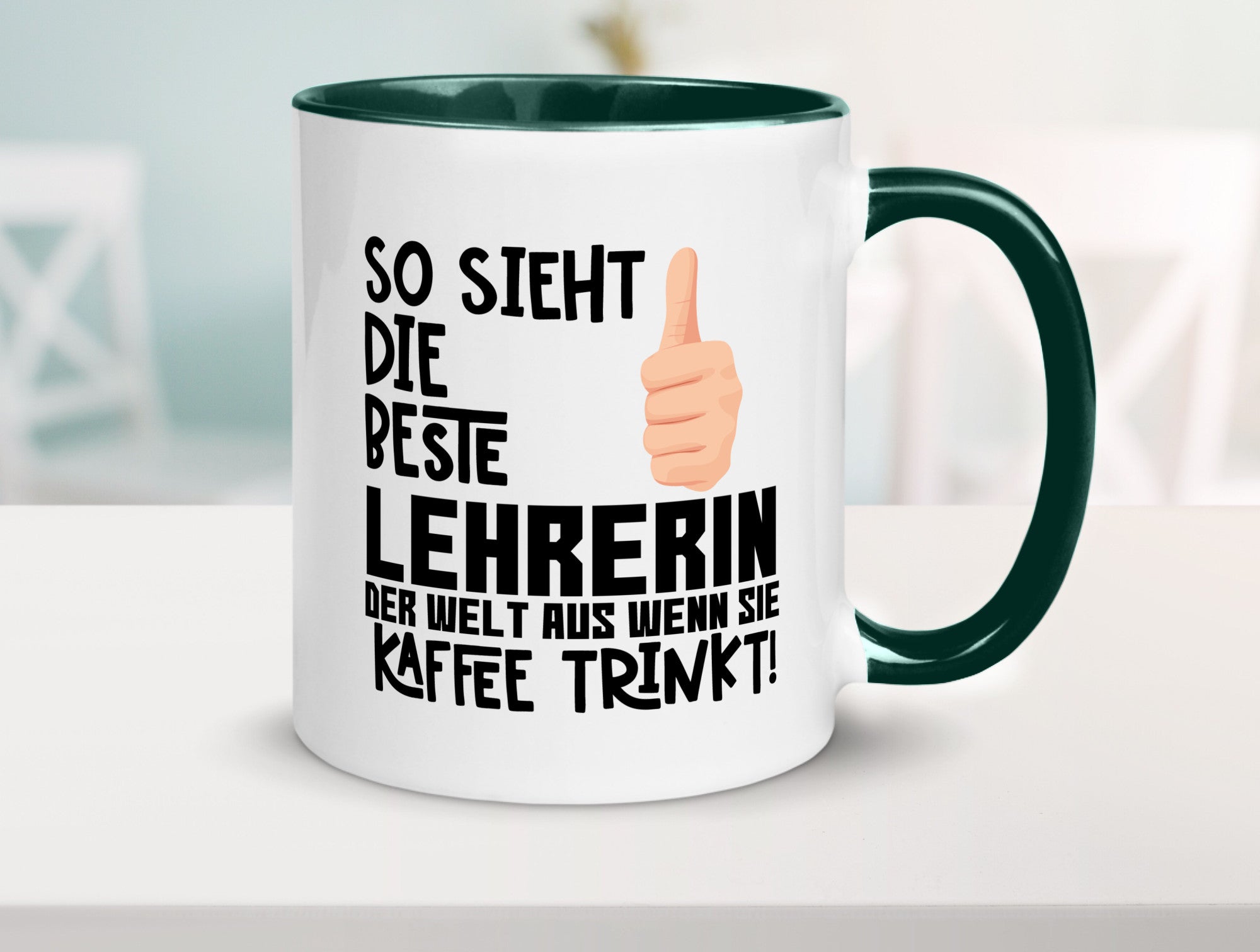 Beste Lehrerin | Lehrer Tasse Schule Dankeschön lustiger Spruch Geschenk Humor