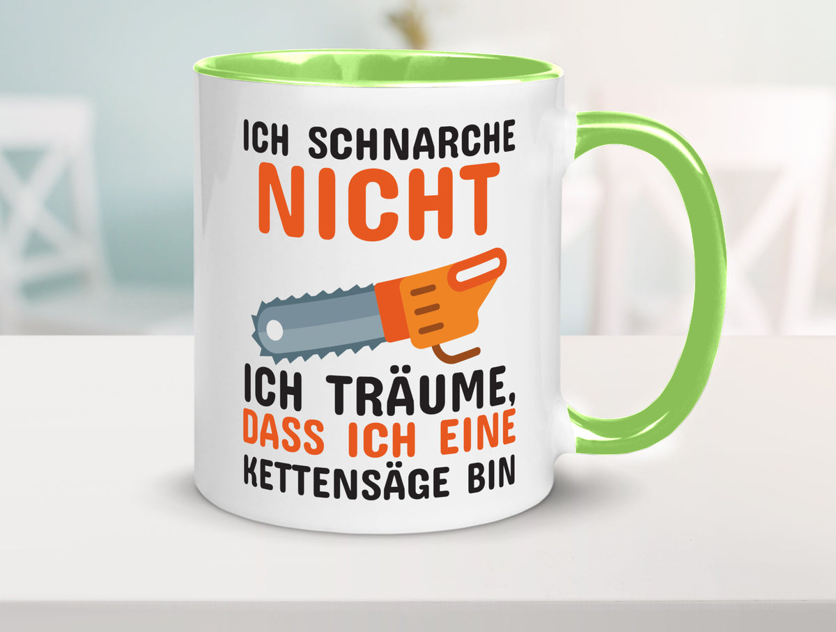 Ich schnarche nicht lustiger Spruch Geschenk Humor Geschenkidee Tasse