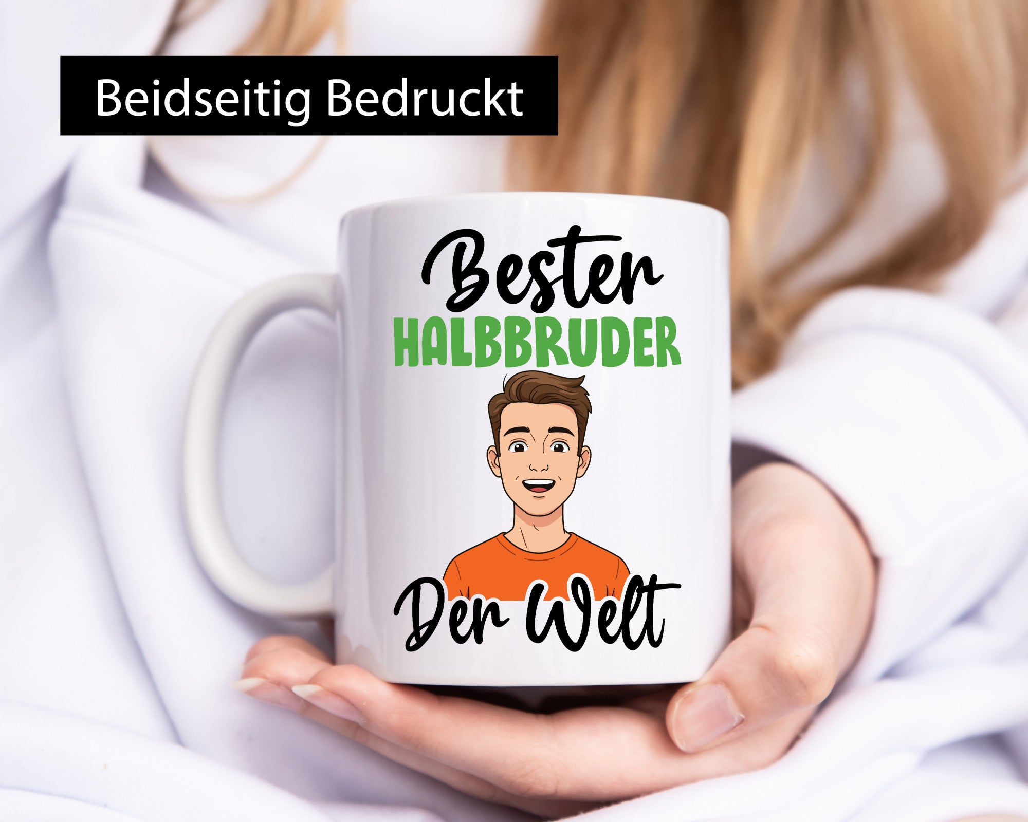 Bester Halb Bruder | Stiefvater Humor Familie Geschenkidee Tasse