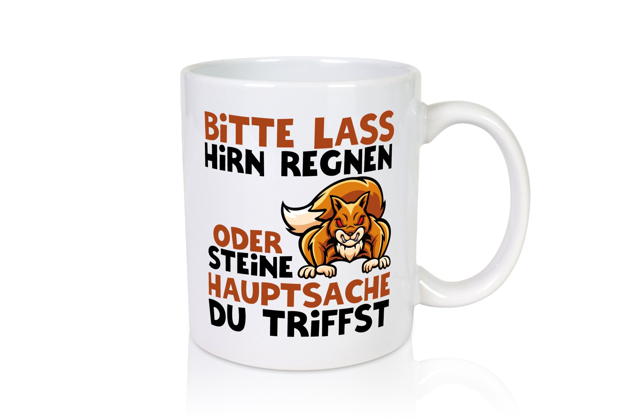 Hirn regen lassen lustiger Spruch Geschenk Humor Geschenkidee Tasse