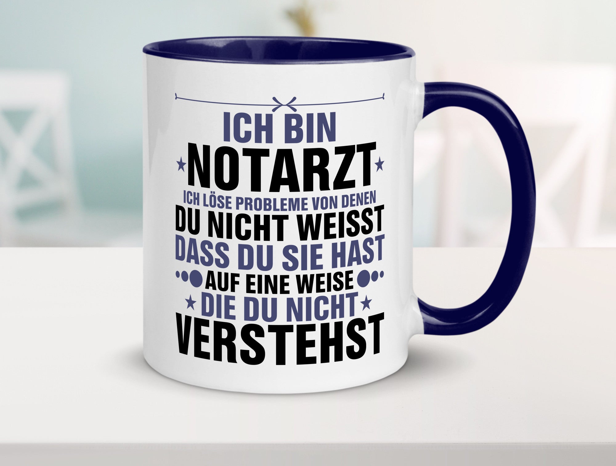 Löse Probleme: Notarzt | Arzt v2 Geschenkidee Humor Tasse