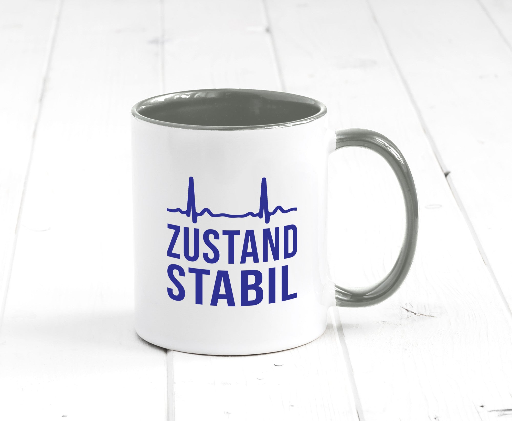 Zustand stabil | Herzschlag v2 Geschenk Humor Geschenkidee lustiger Spruch Tasse