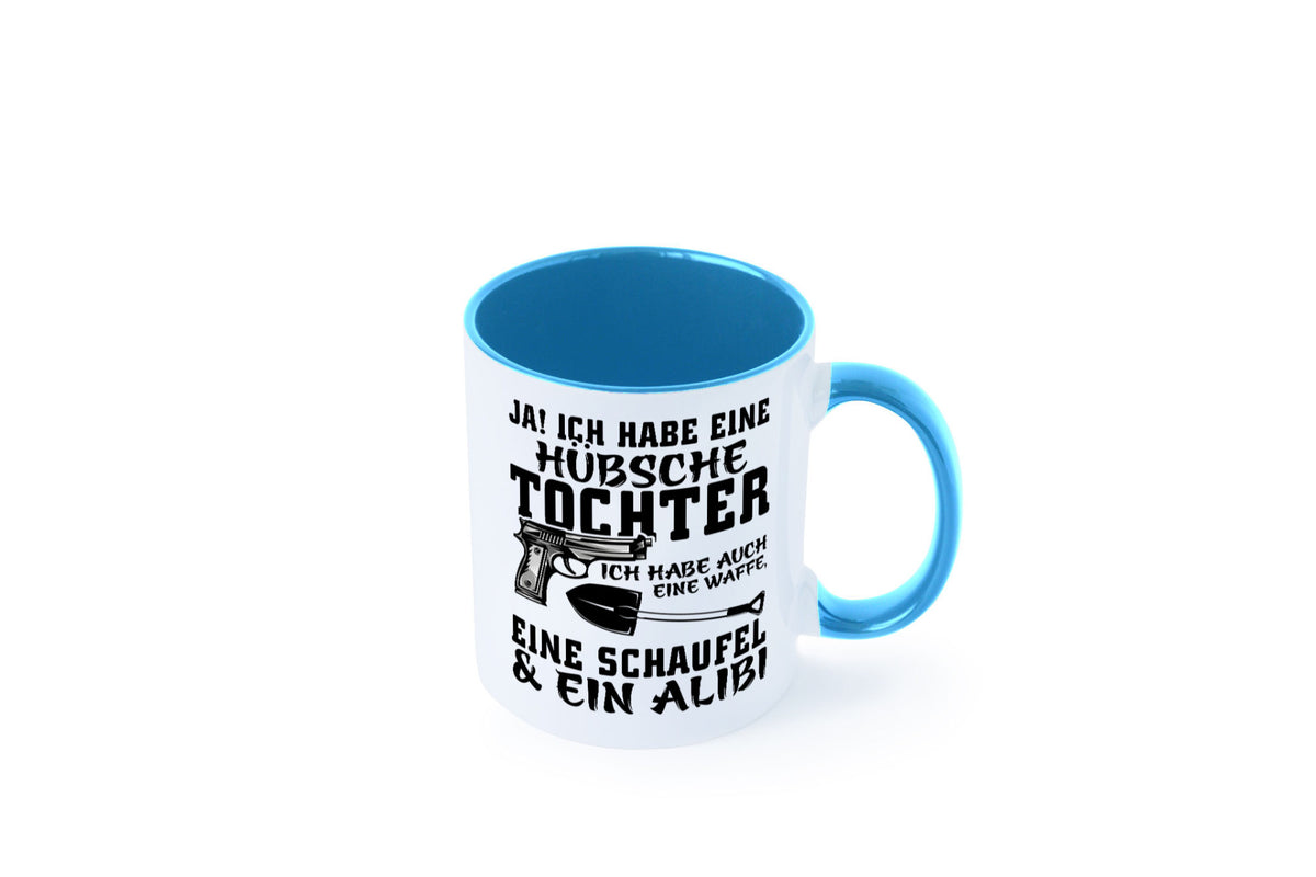 Hübsche Tochter Geschenk Familie Geschenkidee lustiger Spruch Tasse