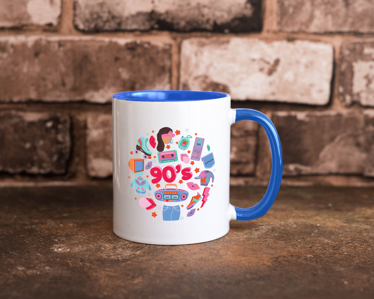 90er Jahre | Alte Zeit Nostalgie Humor Geschenkidee Tasse