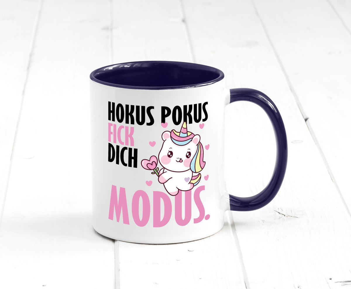 Hokus Pokus lustiger Spruch Geschenk Humor Geschenkidee Tasse