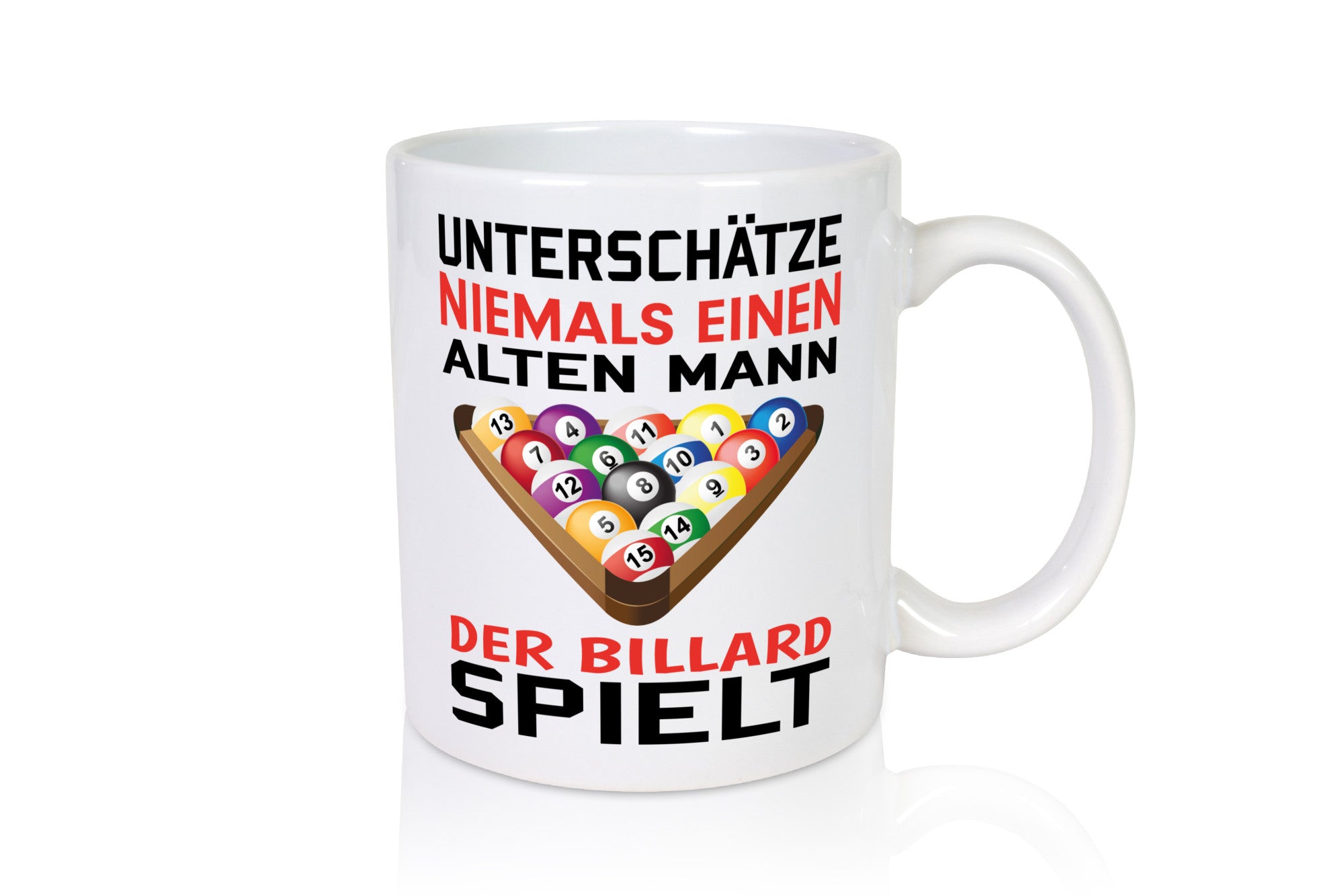 Billardspieler Humor | Männer Tasse Billard spielen lustiger Spruch Geschenk
