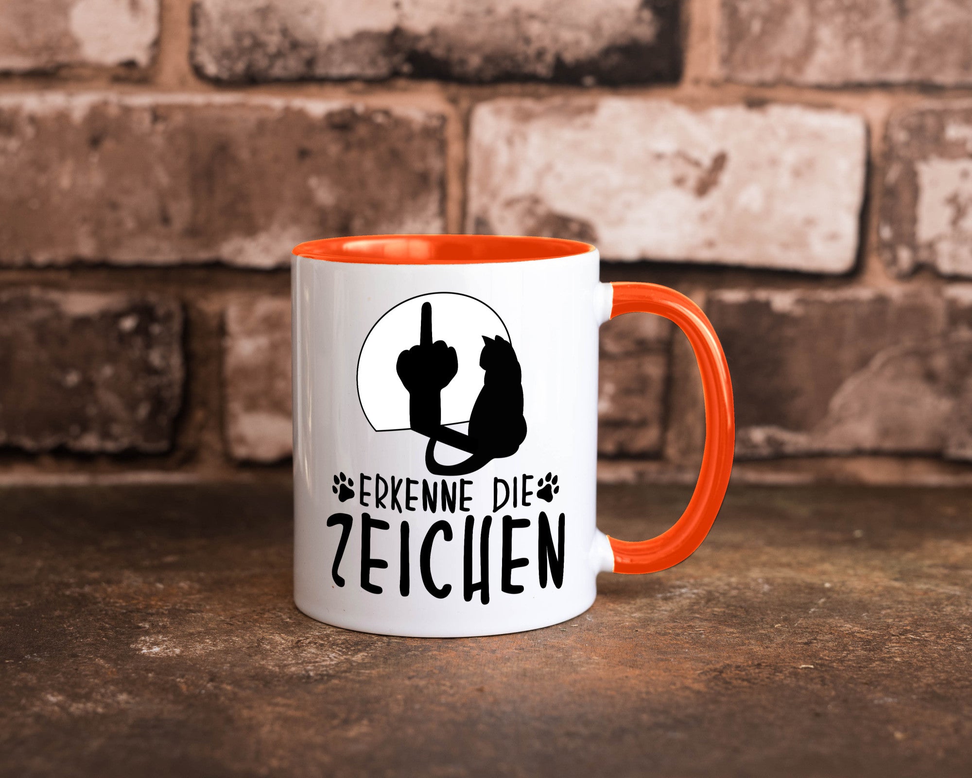 Erkenne die Zeichen | Katze Humor Tierliebhaber Geschenkidee Tasse