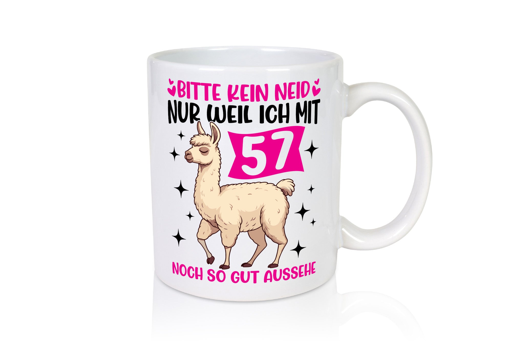 57. Geburtstag | 57 Jahre Lama gut aussehen lustig Geschenkidee Geschenk Tasse