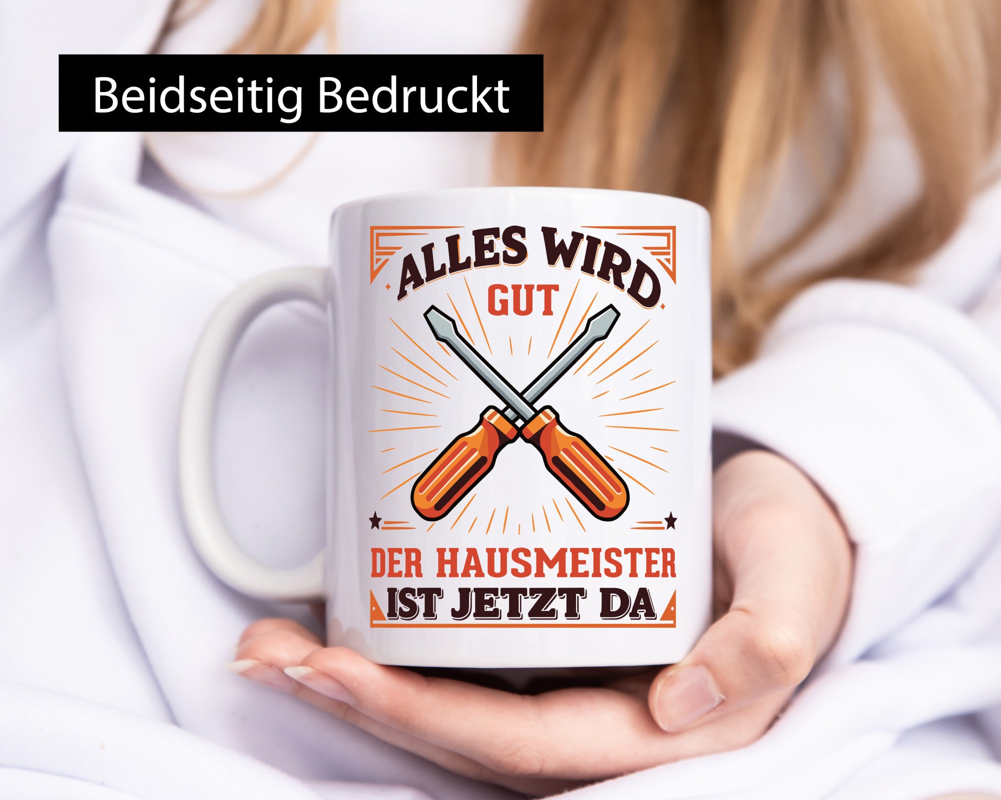 Hausmeister ist da | Facility Manager v2 Geschenk Humor Geschenkidee lustiger