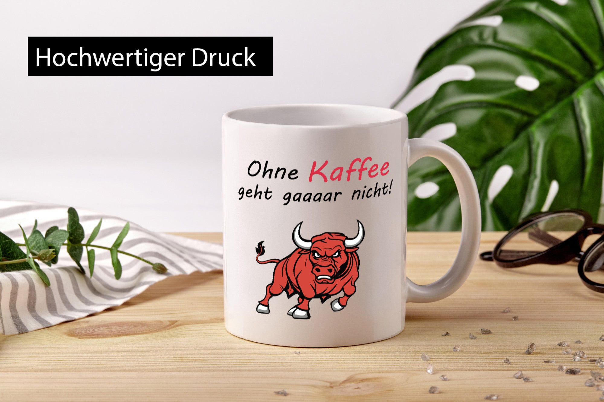Ohne Kaffee geht gar nicht! | Schlechte Laune lustiger Spruch Geschenk Humor