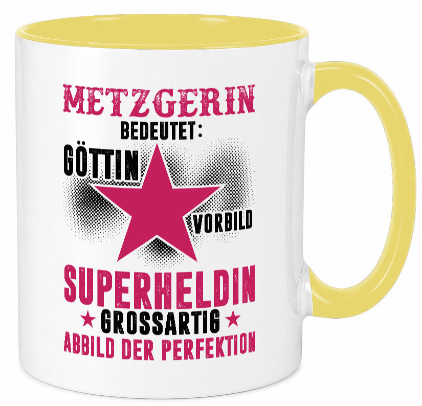 Bedeutung von Metzgerin | Fleischerin Geschenk Humor Geschenkidee lustiger Tasse