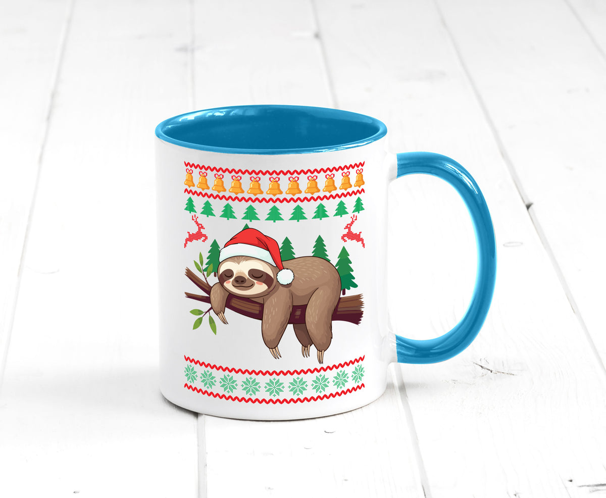 Ugly Christmas | Faultier Weihnachtsfaultier v2 lustig Tierliebhaber Humor Tasse