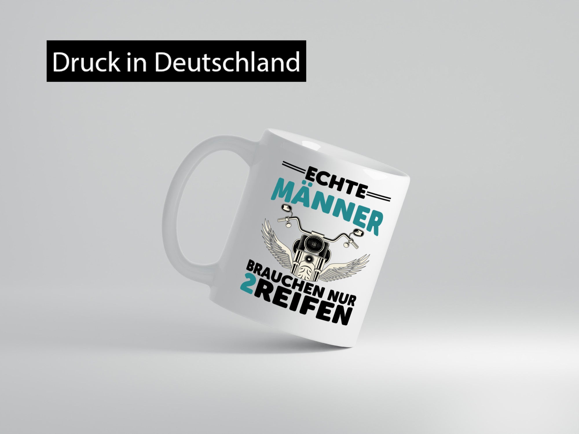 Echte Männer | Motorrad Tasse Motorradfahrer Biker lustiger Spruch Geschenk