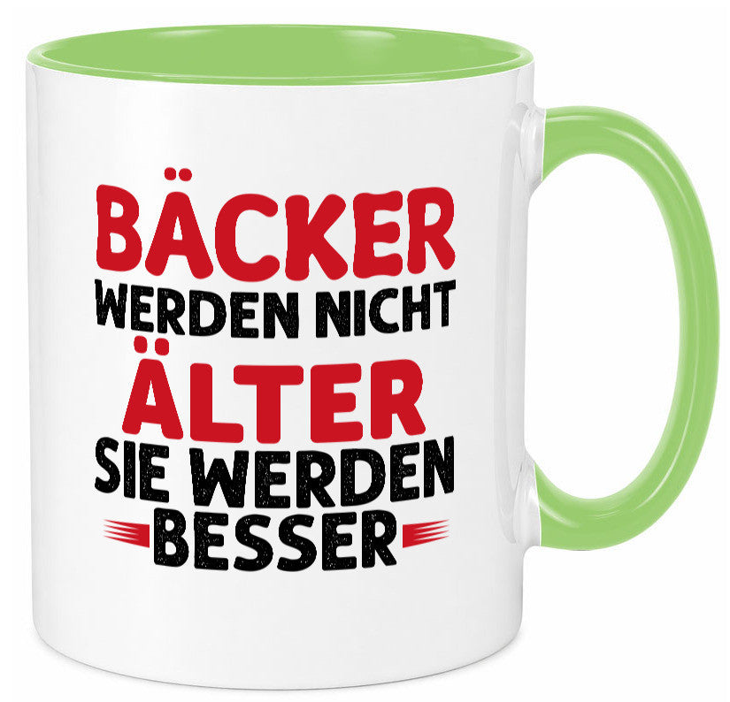 Bäcker werden nicht älter Sie besser lustig Humor Geschenkidee Geschenk Tasse