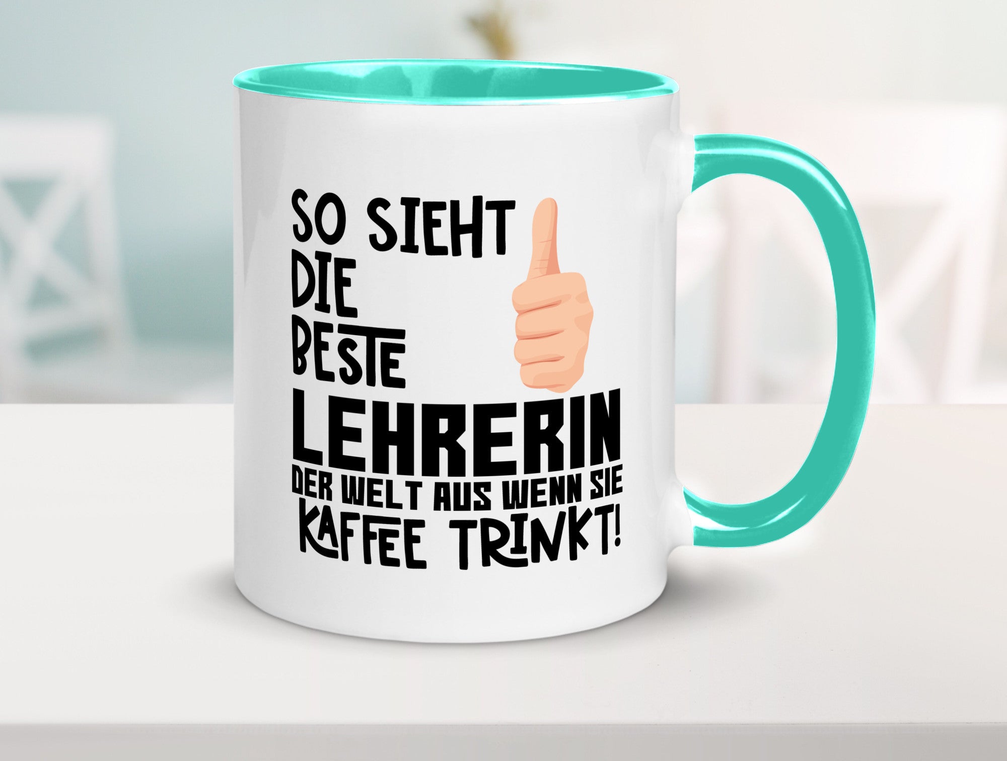 Beste Lehrerin | Lehrer Tasse Schule Dankeschön lustiger Spruch Geschenk Humor