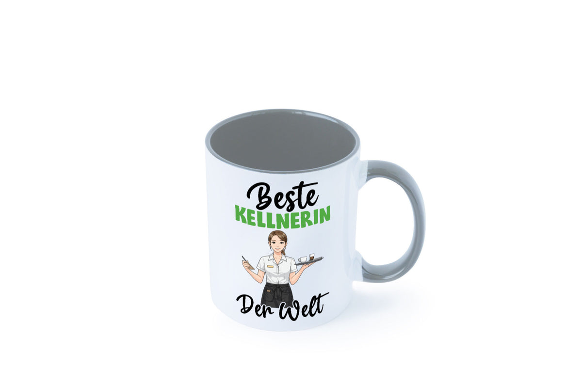 Beste Kellnerin | Beruf kellnern Bedienung v2 Humor Arbeit Kollegen Büro Tasse