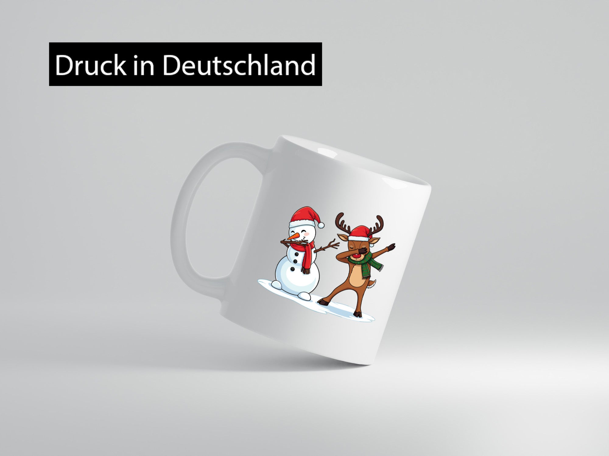 Dabbing Schneeman Rentier | Weihnachten v2 lustig Tierliebhaber Humor Geschenk